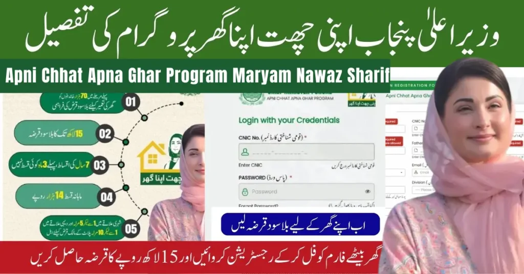 Apni Chhat Apna Ghar Program Maryam Nawaz Sharif 100,000 Affordable Housing in Pakistan