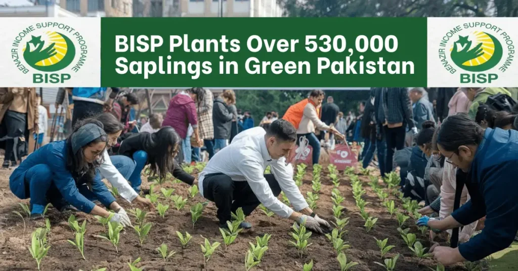 BISP Plants Over 530,000 Saplings in Green Pakistan