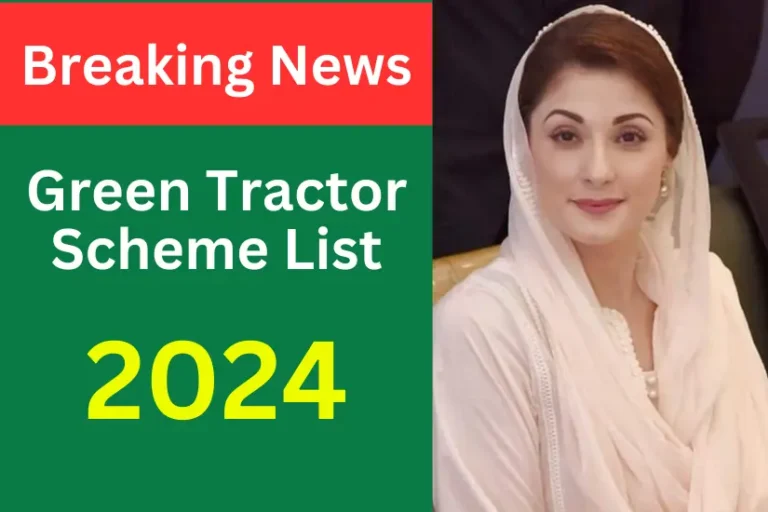 Green Tractor Scheme List 2024